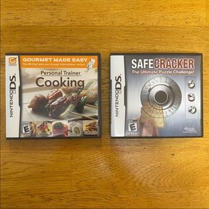 Nintendo DS Games, SafeCracker & Personal Trainer Cooking Videogames